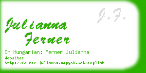 julianna ferner business card